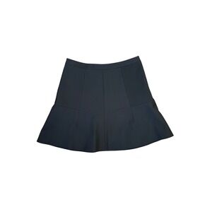 J.Crew Black Flared Seamed Mini Skirt Size 2 Style 03394 HO13 Professional
